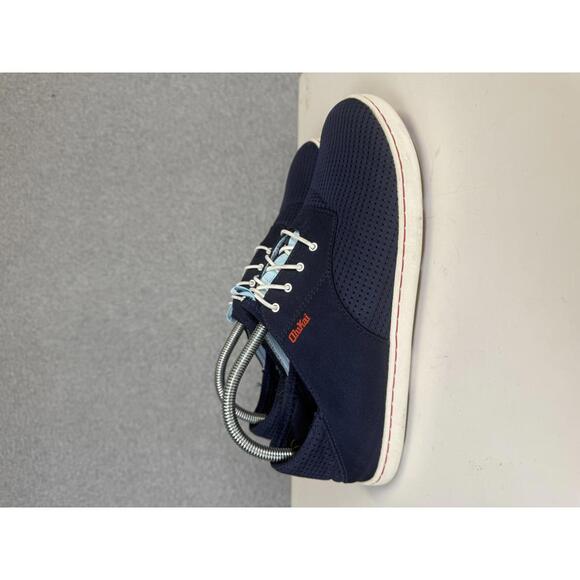 OluKai Nohea Moku Mesh Lace Up Boat Shoes Men's Size 8in Coastal Blue